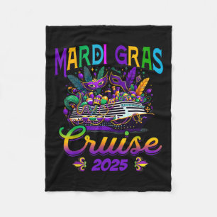 Mardi Gras Cruise Crew 2025 FamilienMatching Trip Fleecedecke