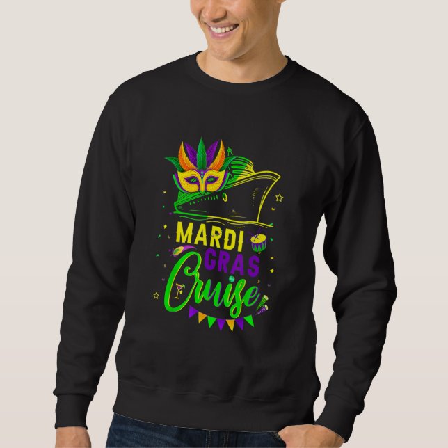 Mardi Gras Cruise Crew Cruising Mask Cruise Ship P Sweatshirt (Vorderseite)