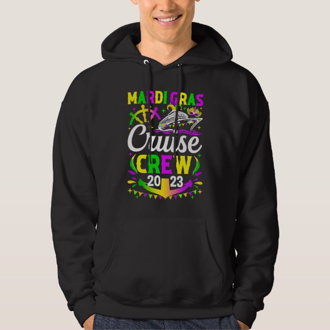 Mardi Gras Cruise Crew Cruising Squad Beads Cruise Hoodie (Vorderseite)