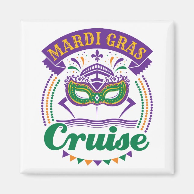 Mardi Gras Cruise Magnet (Vorne)