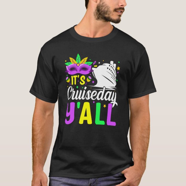 Mardi Gras Cruiseday Y'all celebrations parade par T-Shirt (Vorderseite)