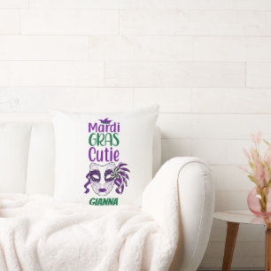 Mardi Gras Cutie Personalisiertes Wurfkissen Kissen