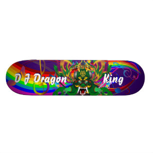 Mardi Gras D. J. Dragon King View Notizen Skateboard
