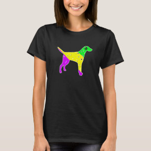 Mardi Gras Dalmatiner Dog Funny Puppy Dog Lover T-Shirt