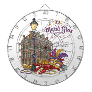 Mardi Gras Dartscheibe