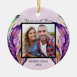 Mardi Gras Dated Foto Ornament