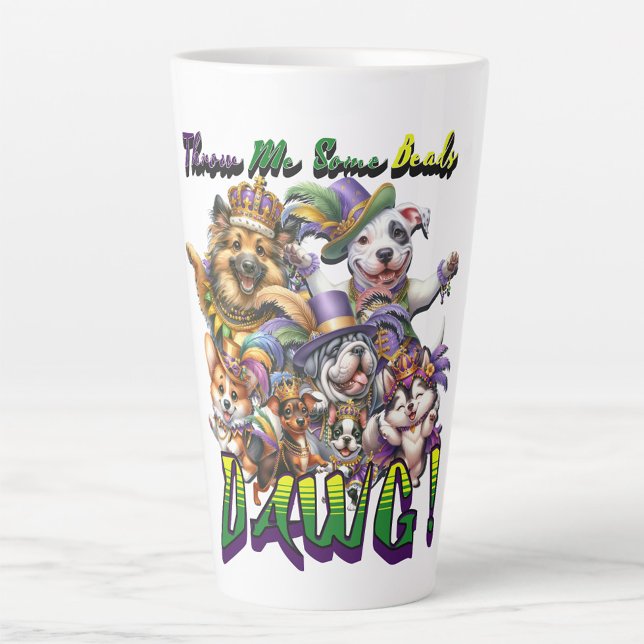 Mardi Gras Dawg Milchtasse (Von Creator hochgeladen)