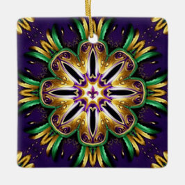 Mardi Gras Design Keramikornament