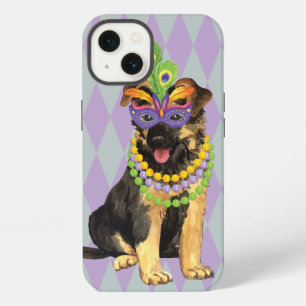 Mardi Gras Deutscher Schäferhund iPhone Hülle