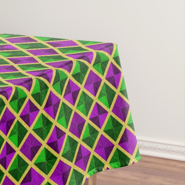 Mardi Gras Diamant Tischdecke (Beispiel)