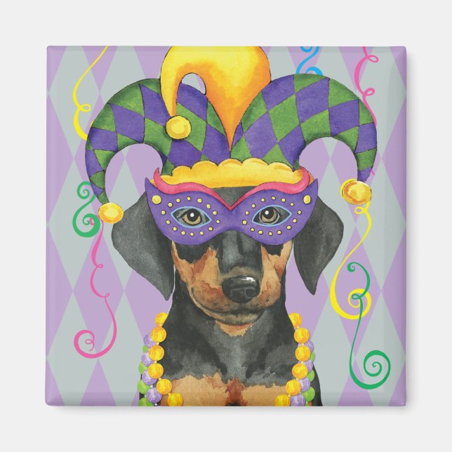Mardi Gras Dobe Magnet (Vorne)
