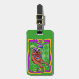 Mardi Gras Dog Gepäckanhänger