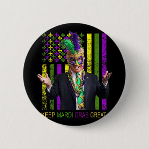 Mardi Gras Donald Trump wieder große amerikanische Button