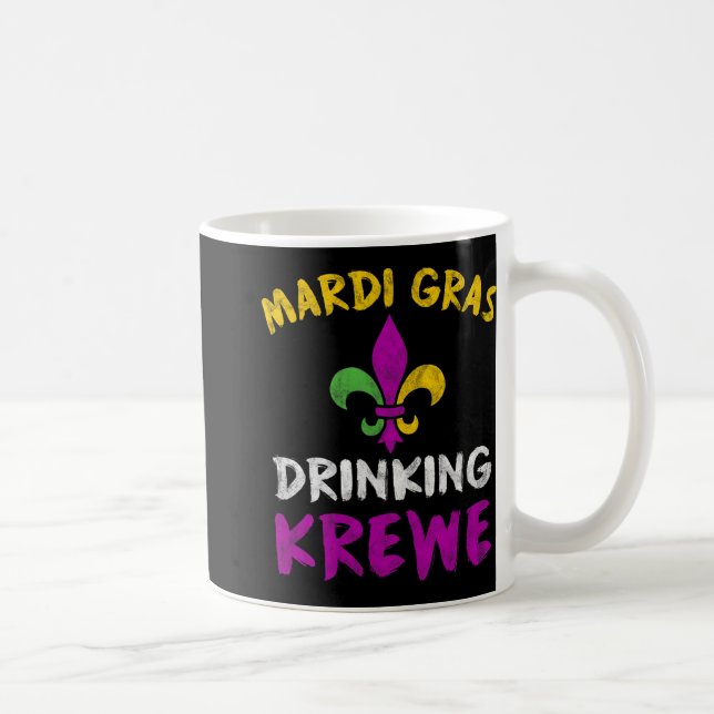 Mardi Gras Drinking Krewe Shirt Group Squad New Or Kaffeetasse (Rechts)