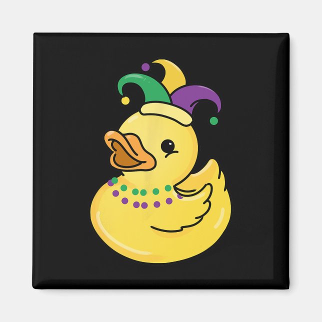 Mardi Gras Duck Magnet (Vorne)