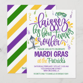 Mardi Gras Einladung
