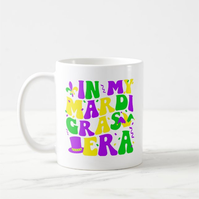 Mardi Gras Era Festival Moon and Stars Kaffeetasse (Links)