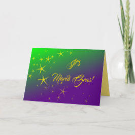 Mardi Gras Faltkarte Feiertagskarte