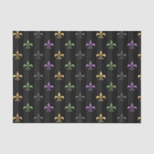 Mardi Gras farbige Lilie Dunkel Vertikal Seidenpapier