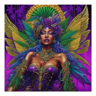 Mardi Gras Fee, Charmaine Poster
