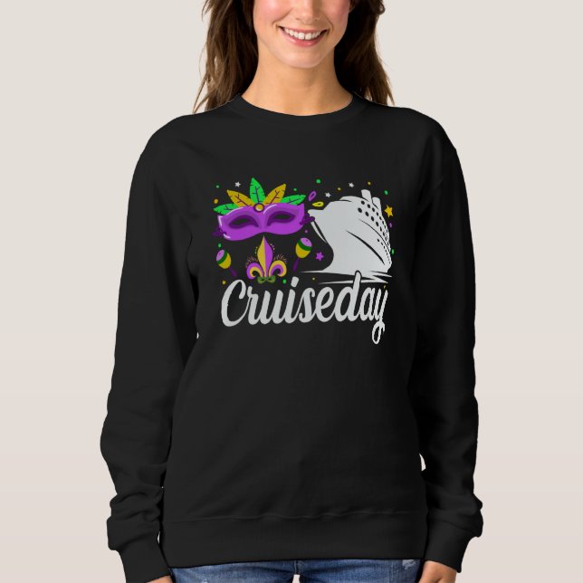 Mardi Gras-Feier Umzug Boot Fett  Sweatshirt (Vorderseite)