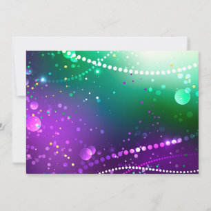 Mardi Gras Festiver Lila Hintergrund Feiertagskarte