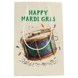 Mardi Gras Festtrommel Mittlere Geschenktüte