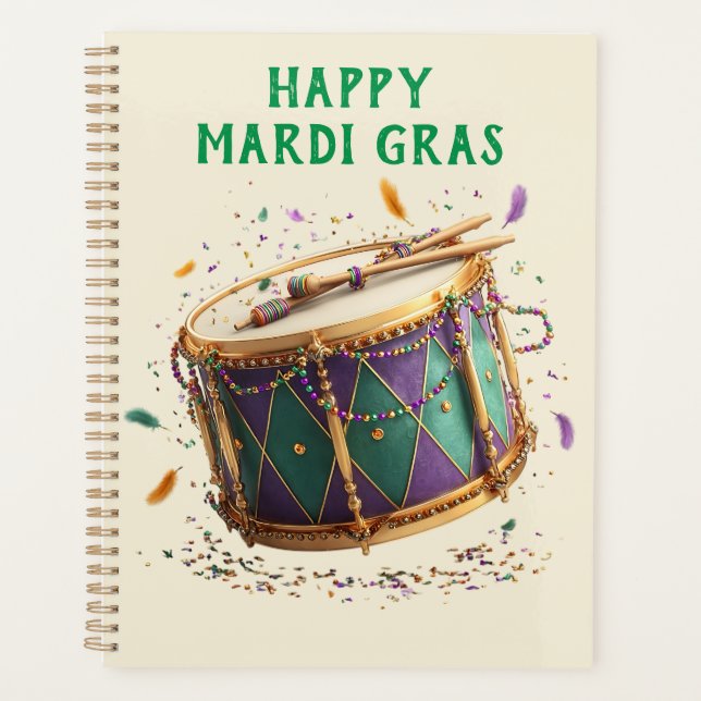 Mardi Gras Festtrommel Planer (Vorderseite)