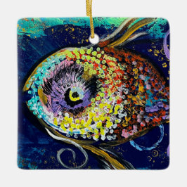 Mardi Gras Fish Ornament
