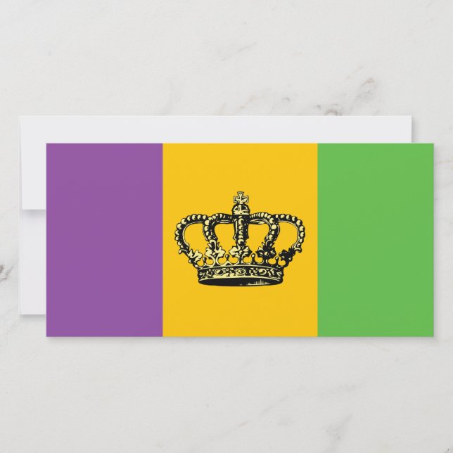 Mardi Gras Flag Crown (Vorderseite)