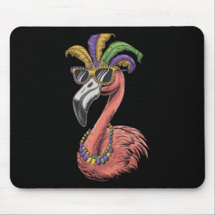 Mardi Gras Flamingo Es ist Mardi Gras Yall Costume Mousepad