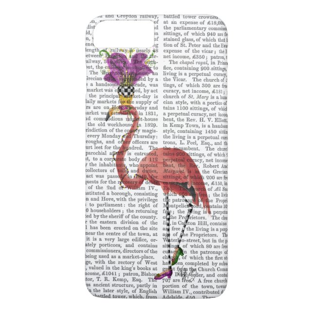 Mardi Gras Flamingo Full Case-Mate iPhone Hülle (Rückseite)