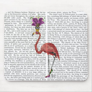 Mardi Gras Flamingo Full Mousepad