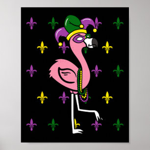 Mardi Gras Flamingo Parco delle camelie Locarno Poster