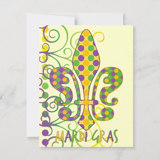 Mardi Gras Fleur de Dots (Vorderseite)