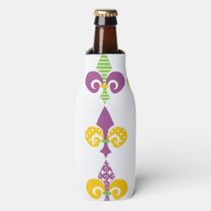Mardi Gras Fleur de Lis Glacière de bouteilles