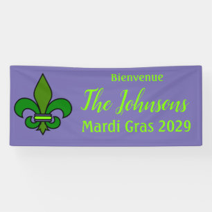 Mardi Gras Fleur de Lis Party-Banner-Dekoration Banner