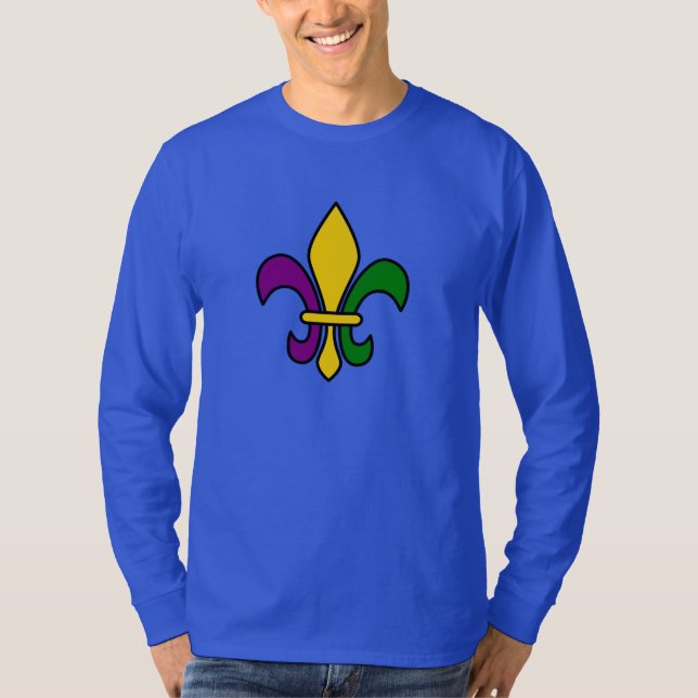 Mardi-Gras-Fleur-de-lys T-Shirt (Vorderseite)