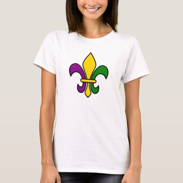 Mardi-Gras-Fleur-de-lys T-Shirt (Vorderseite)