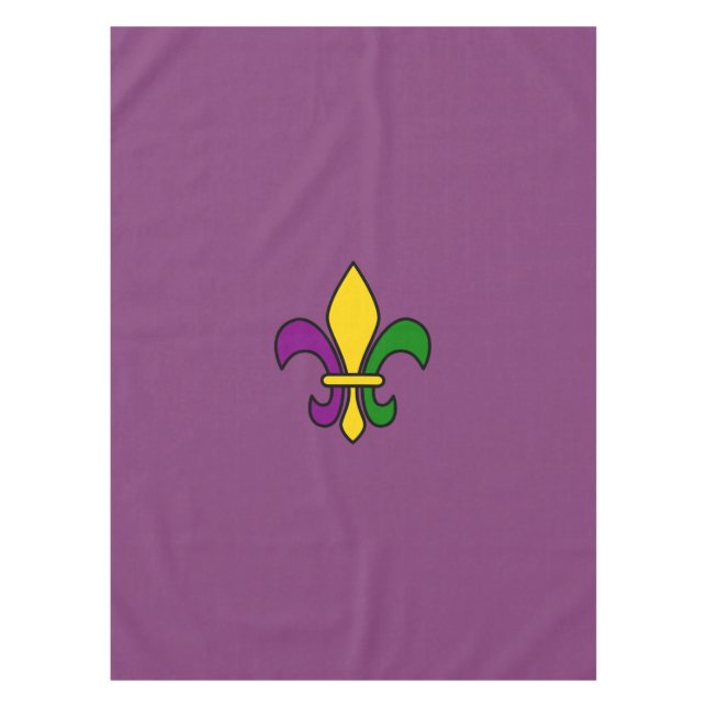Mardi Gras fleur-de-lys Tischdecke (Vorderseite)