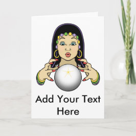 Mardi Gras Fortune Teller Karte