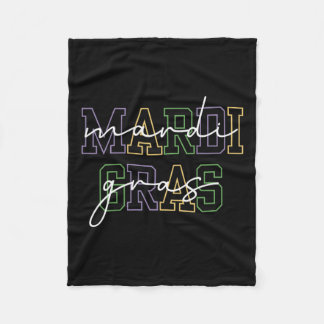 Mardi Gras Frische Pasta machen Fleecedecke