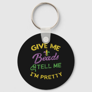 Mardi Gras Funny Beads Einzigartiges Geschenk für Schlüsselanhänger