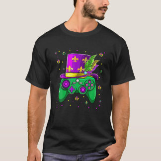 Mardi Gras Gamer Kleinkind Kids Gaming Boys Gesche T-Shirt
