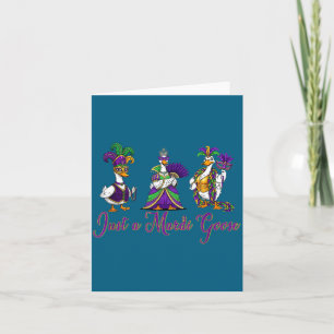 Mardi Gras Gans 2026 Geschenk Lustiges T-Shirt Män Karte