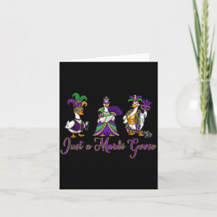 Mardi Gras Gans 2026 Geschenk Lustiges T-Shirt Män Karte