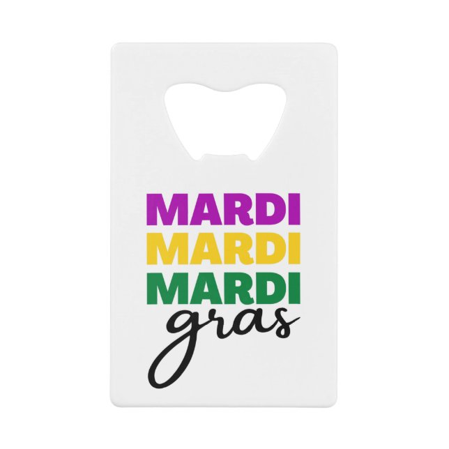 Mardi Gras Geldbeutel Flaschenöffner (Vorderseite)
