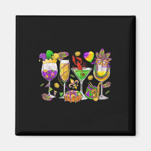 Mardi Gras Gl von Wine Funny Confiserie Al Porto Magnet