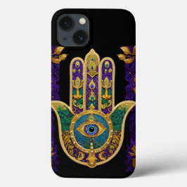Mardi Gras Gold Lila Grüne Hamsas Art Case-Mate iPhone Hülle