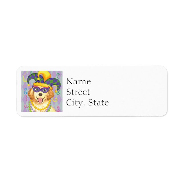 Mardi Gras Golden Retriever (Vorne)